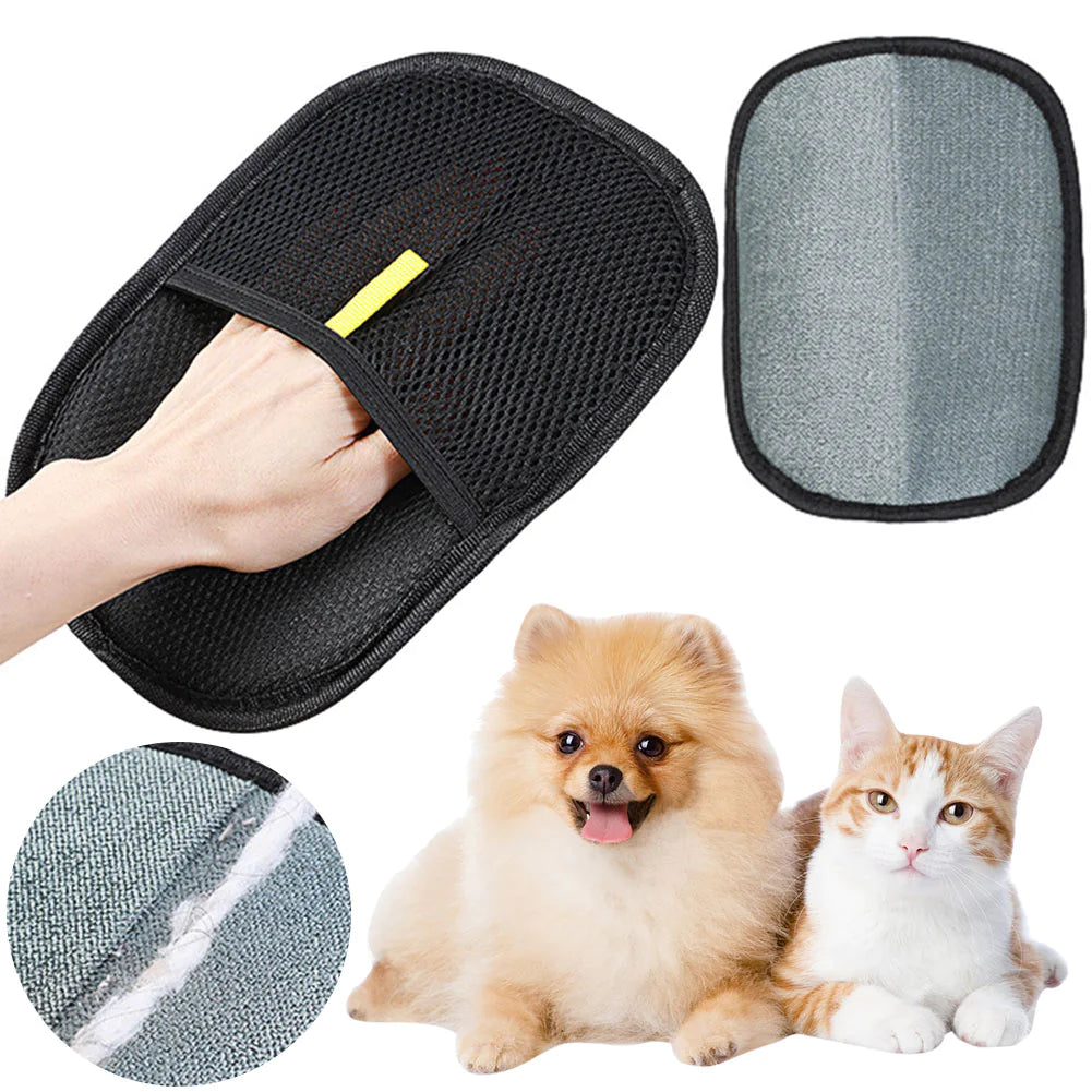 Dual-Sided Pet Grooming Glove – For Dogs, Cats & Rabbits